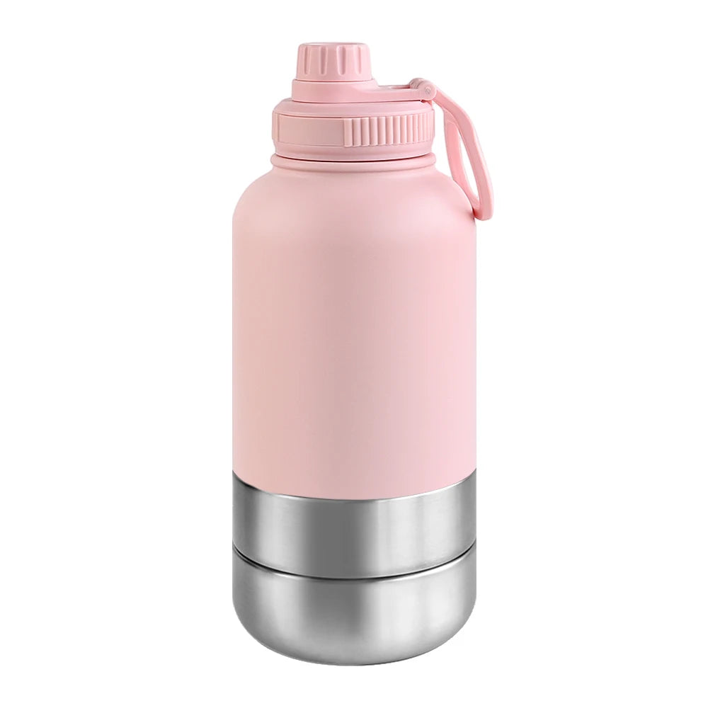 3 in 1 Stainless Steel Dog Travel Bottle 32oz