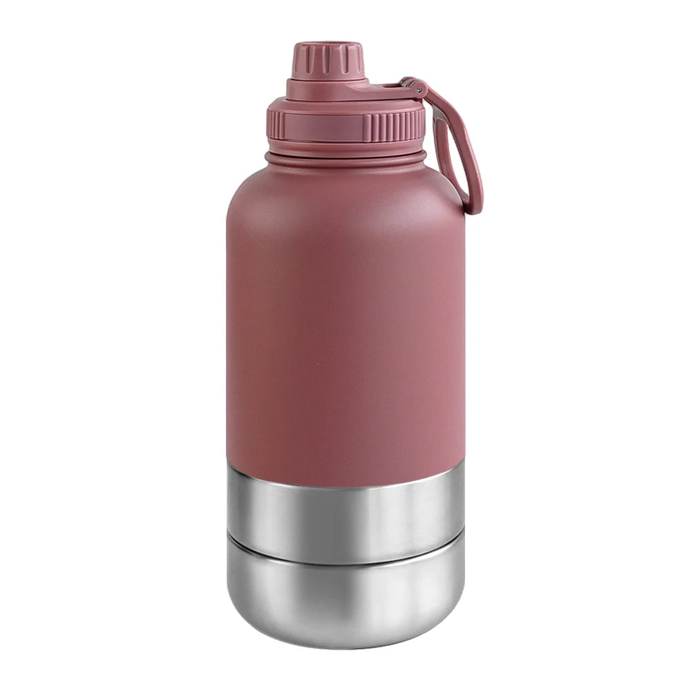 3 in 1 Stainless Steel Dog Travel Bottle 32oz