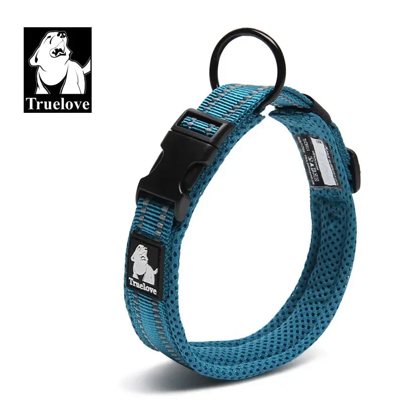 Truelove Reflective Mesh Padded Dog Collar