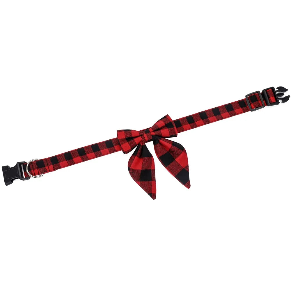 Christmas Bow Dog Collar