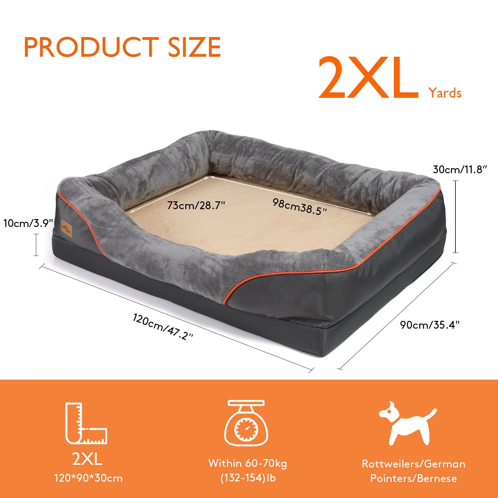 Jumbo Orthopaedic Dog Bed