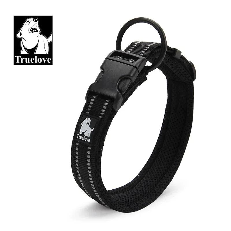 Truelove Reflective Mesh Padded Dog Collar