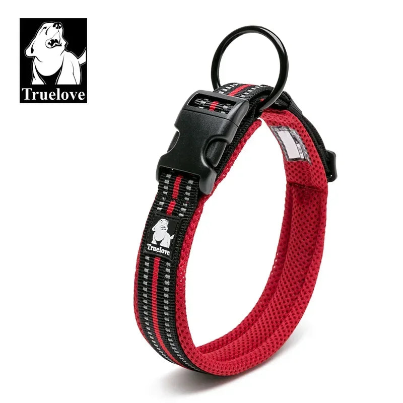 Truelove Reflective Mesh Padded Dog Collar