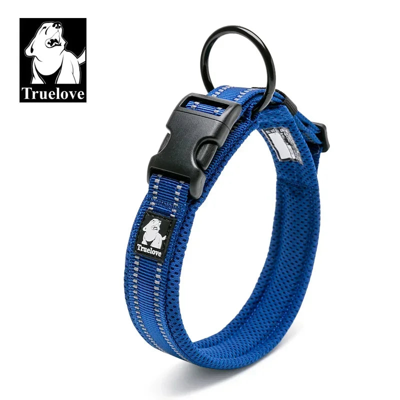Truelove Reflective Mesh Padded Dog Collar