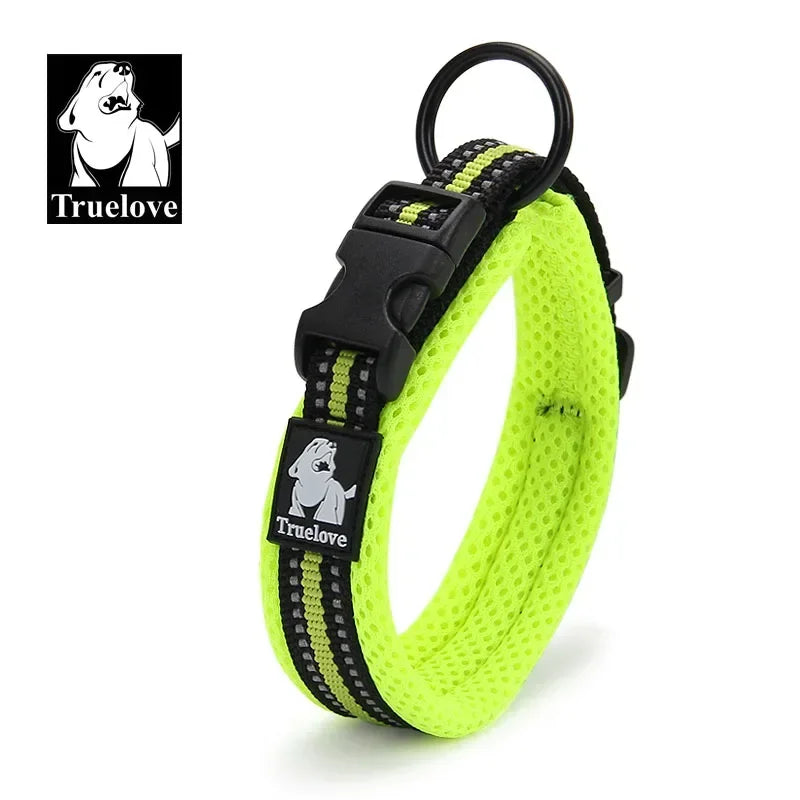 Truelove Reflective Mesh Padded Dog Collar