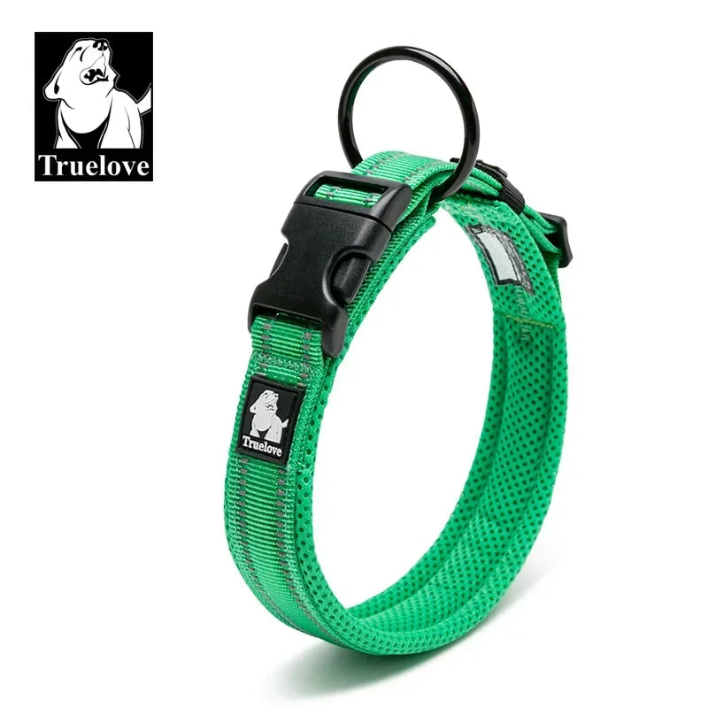 Truelove Reflective Mesh Padded Dog Collar