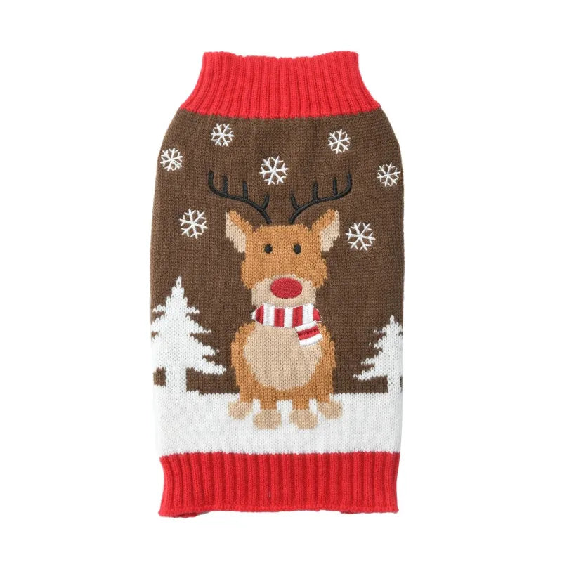 Christmas Knitted Dog Jumper