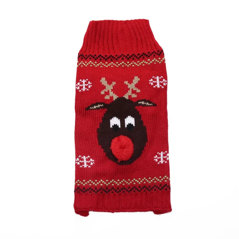 Christmas Knitted Dog Jumper