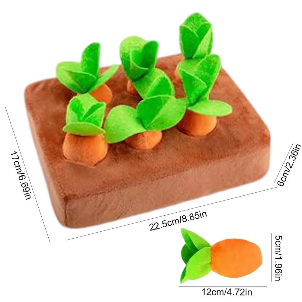 Carrot Farm Snuffle Dog Toy