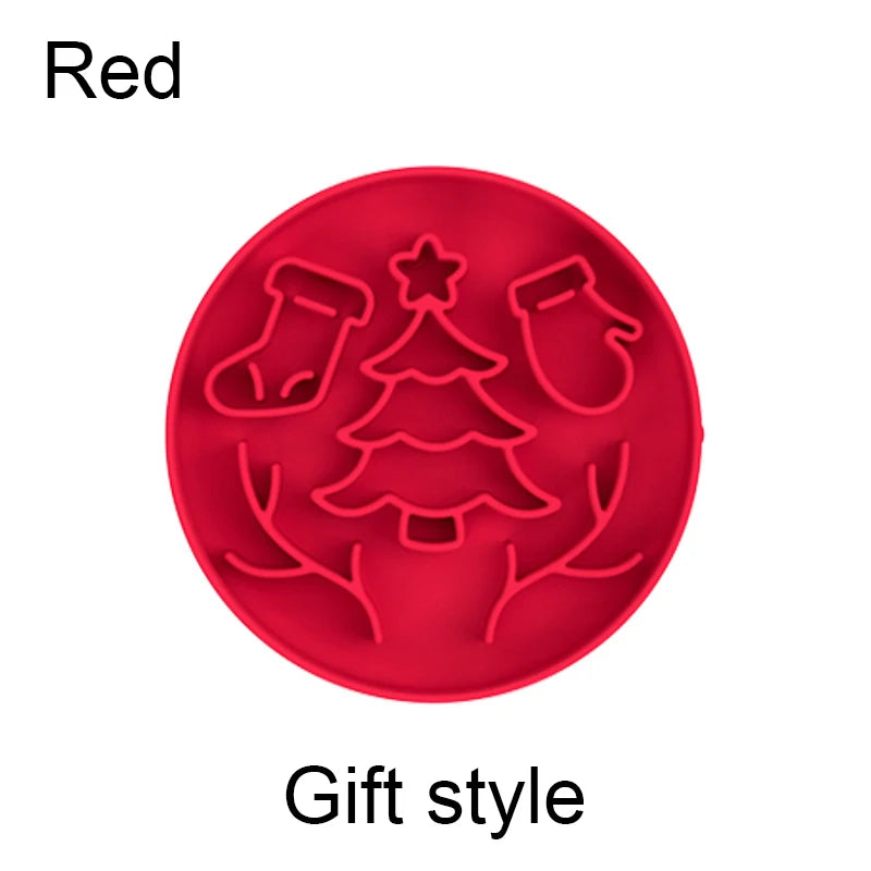 Christmas Slow Feeder Lick Mat