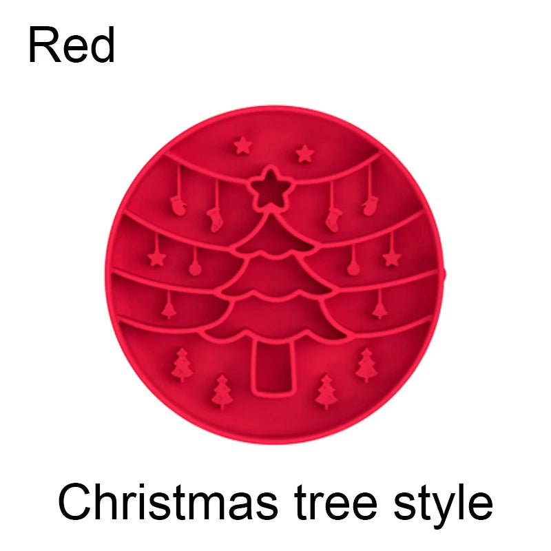 Christmas Slow Feeder Lick Mat