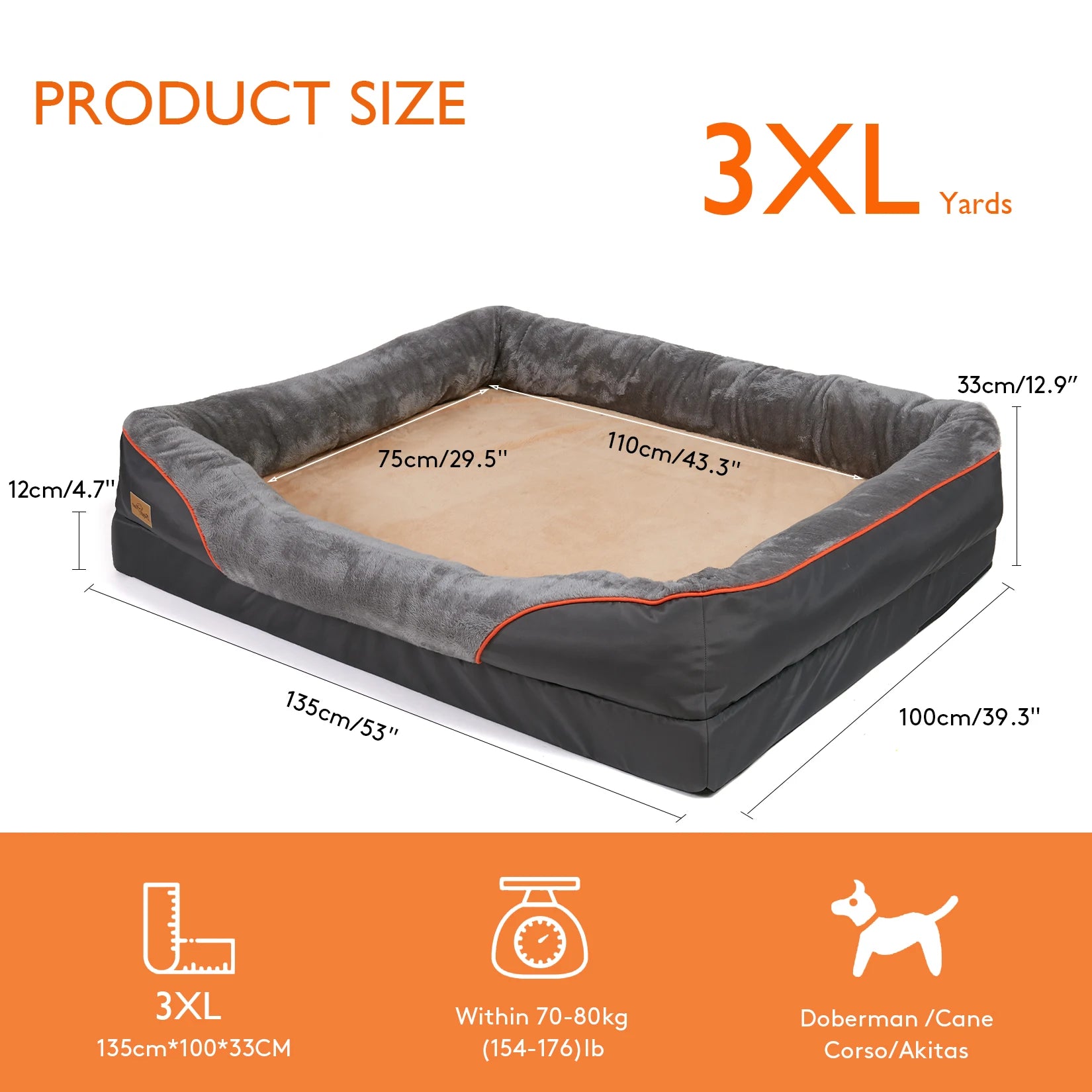 Jumbo Orthopaedic Dog Bed