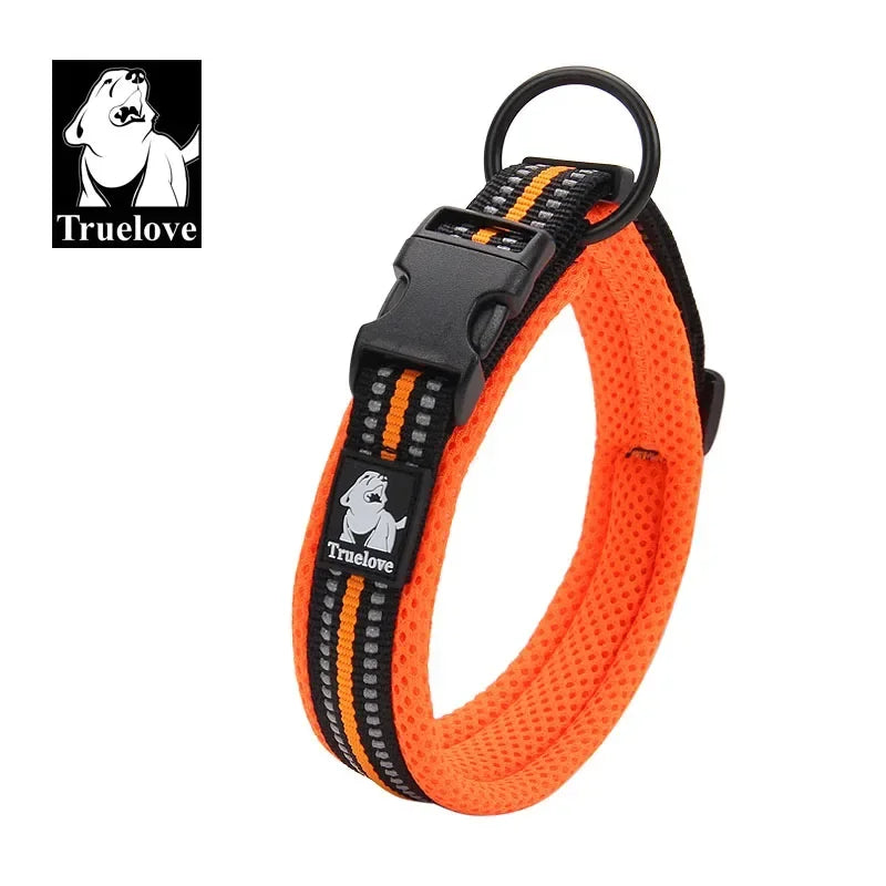 Truelove Reflective Mesh Padded Dog Collar