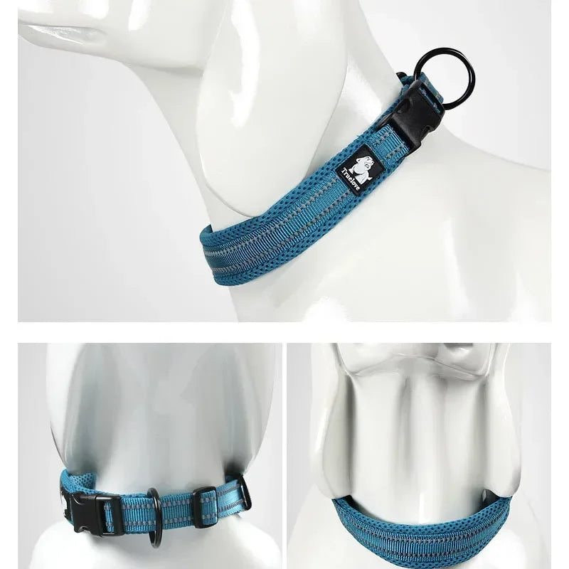 Truelove Reflective Mesh Padded Dog Collar