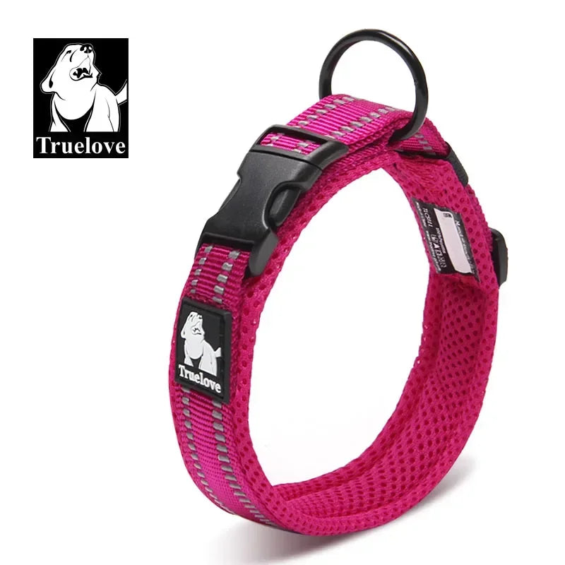 Truelove Reflective Mesh Padded Dog Collar