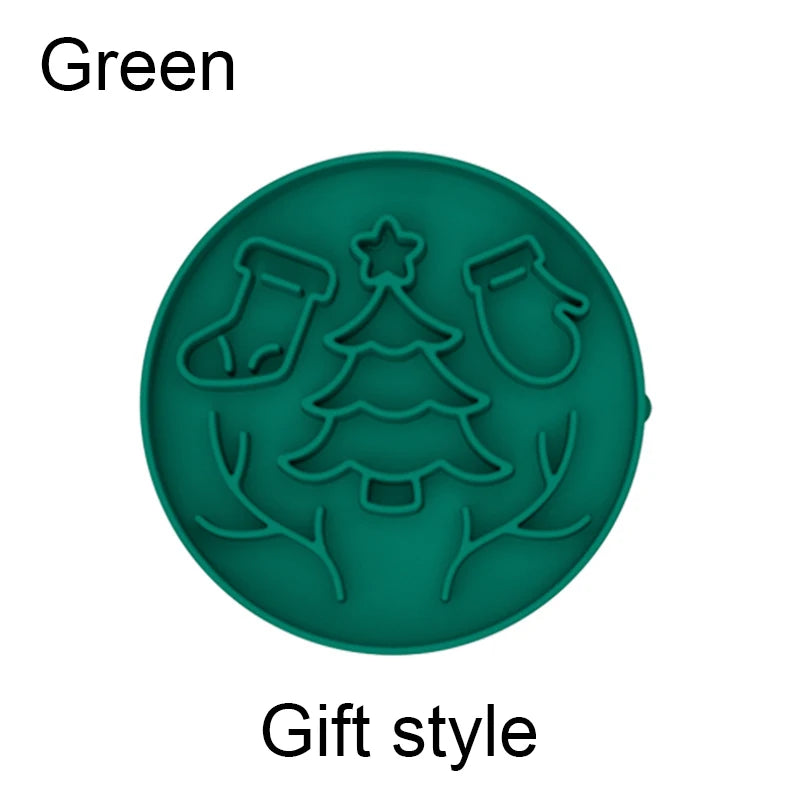 Christmas Slow Feeder Lick Mat