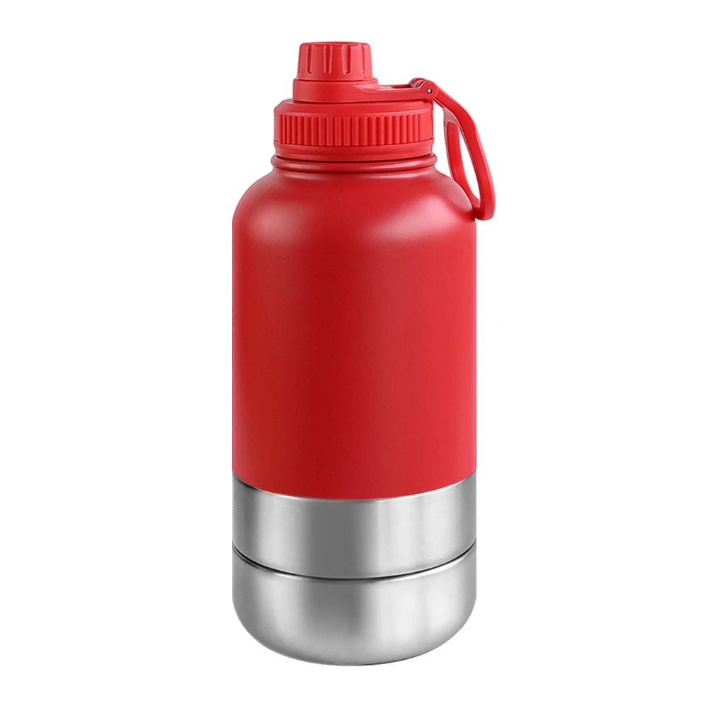 3 in 1 Stainless Steel Dog Travel Bottle 32oz