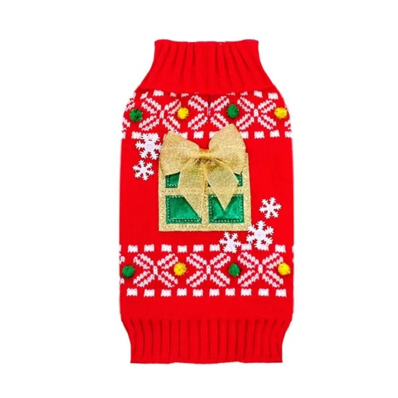 Christmas Knitted Dog Jumper