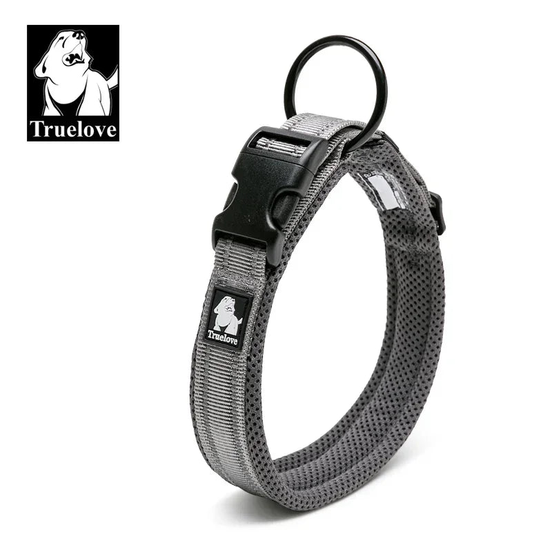Truelove Reflective Mesh Padded Dog Collar