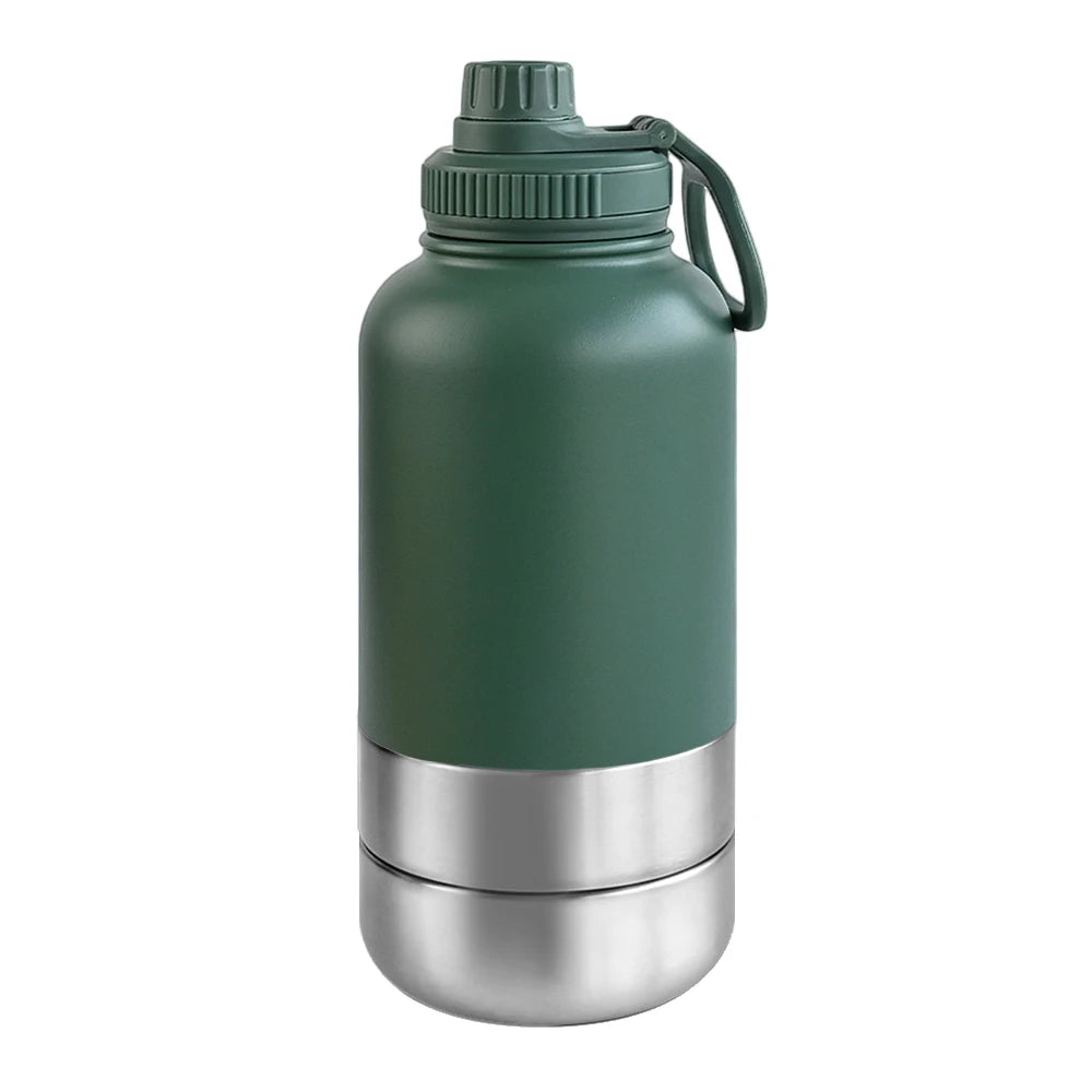 3 in 1 Stainless Steel Dog Travel Bottle 32oz
