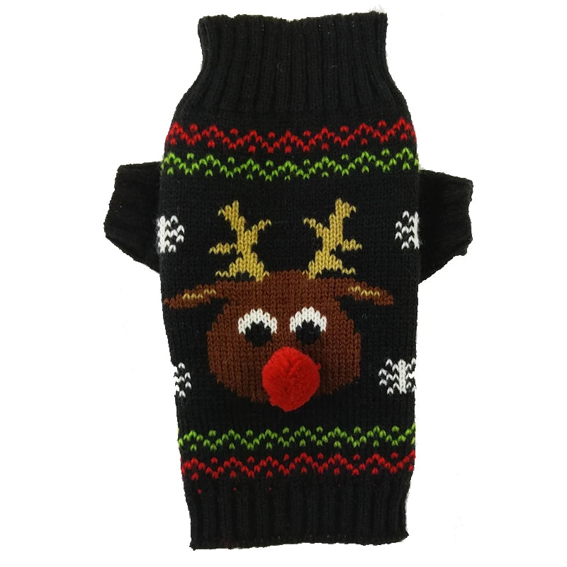 Christmas Knitted Dog Jumper