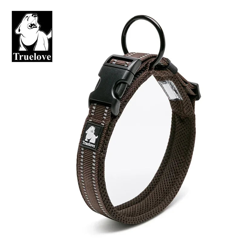 Truelove Reflective Mesh Padded Dog Collar